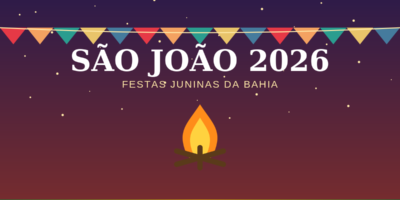 Arte ilustrativa do São João 2026 na Bahia
