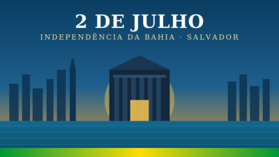 Ilustração alusiva ao 2 de Julho, Independência da Bahia, em Salvador