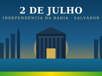 Ilustração alusiva ao 2 de Julho, Independência da Bahia, em Salvador