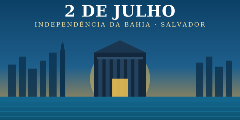 Ilustração alusiva ao 2 de Julho, Independência da Bahia, em Salvador