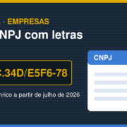 Ilustracao sobre o novo CNPJ alfanumerico. Arte: Portal 2 de Julho