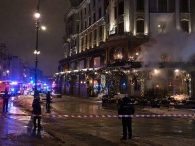Restaurante em Moscou isolado após explosão durante a noite