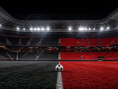 Estádio em Curitiba preparado para duelo decisivo em vermelho e preto