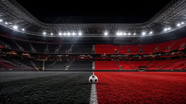 Estádio em Curitiba preparado para duelo decisivo em vermelho e preto