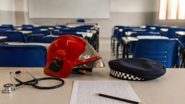 Começam as inscrições para o concurso de oficiais de saúde da PM e dos Bombeiros da Bahia; salários chegam a R$ 9,9 mil<span style='display:block;font-size:0.55em;font-weight:400;line-height:1.35;color:#555;margin-top:10px'>São 40 vagas imediatas para médicos e cirurgiões-dentistas, com inscrições abertas até 21 de setembro pelo Instituto AOCP.</span>