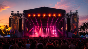 Palco de show representa os Ensaios da Anitta de 2027