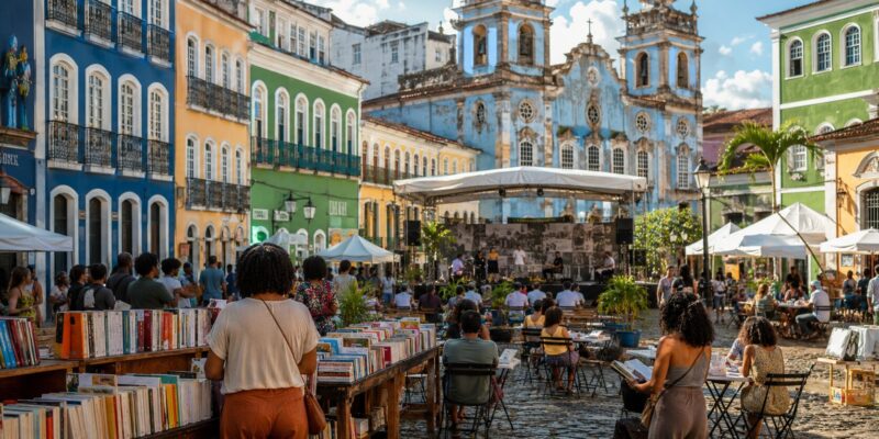 Festival literário reúne leitores e livros no Pelourinho