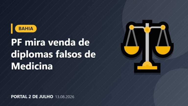 PF desarticula esquema de venda de diplomas falsos de Medicina com ramificações na Bahia<span style='display:block;font-size:0.55em;font-weight:400;line-height:1.35;color:#555;margin-top:10px'>Operação Canudo cumpre mandados no oeste baiano e em Minas Gerais; investigação aponta ao menos 45 envolvidos, incluindo dezenas de médicos.</span>