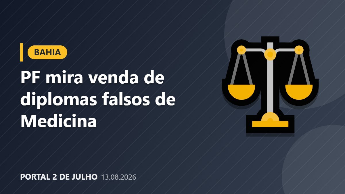 Cartão editorial: PF desarticula esquema de diplomas falsos de Medicina