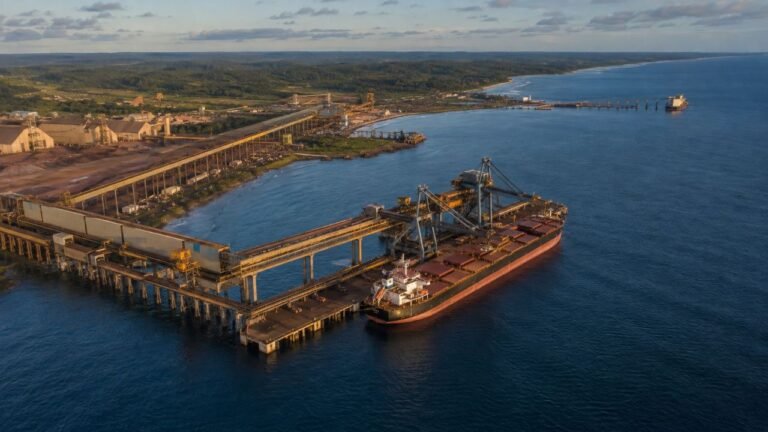 Governo federal aprova financiamento de R$ 6,59 bilhões para terminal do Porto Sul, em Ilhéus<span style='display:block;font-size:0.55em;font-weight:400;line-height:1.35;color:#555;margin-top:10px'>Recursos do Fundo da Marinha Mercante vão custear terminal privado integrado à Ferrovia de Integração Oeste-Leste; valor equivale a US$ 1,2 bilhão.</span>