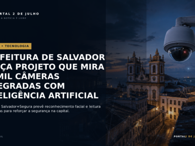 Prefeitura de Salvador lança projeto que mira 10 mil câmeras integradas com inteligência artificial