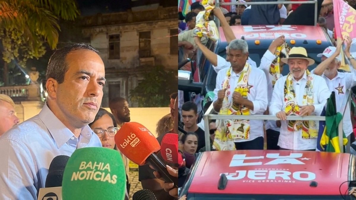 Prefeito Bruno Reis durante pronunciamento em Salvador