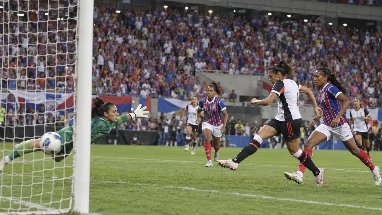 Partida entre Bahia e Corinthians pelo Brasileirão Feminino