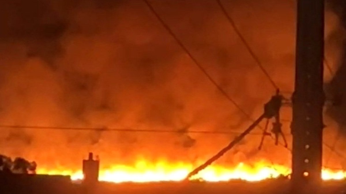 Incêndio em vegetação na zona rural de Caetité