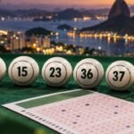 Bolas da Mega-Sena com as dezenas do concurso 3060