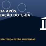 Arte editorial sobre a atualização do sistema PJe do Tribunal de Justiça da Bahia