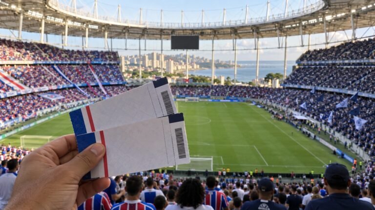 Torcedores do Bahia na Arena Fonte Nova durante partida do Brasileirão