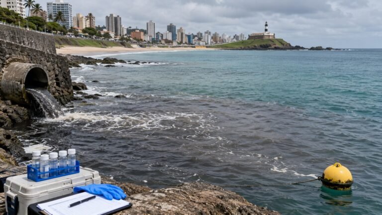 Monitoramento da qualidade da água na orla de Salvador