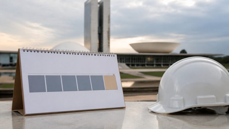 Calendário de trabalho diante do Congresso Nacional em debate sobre a escala 6x1