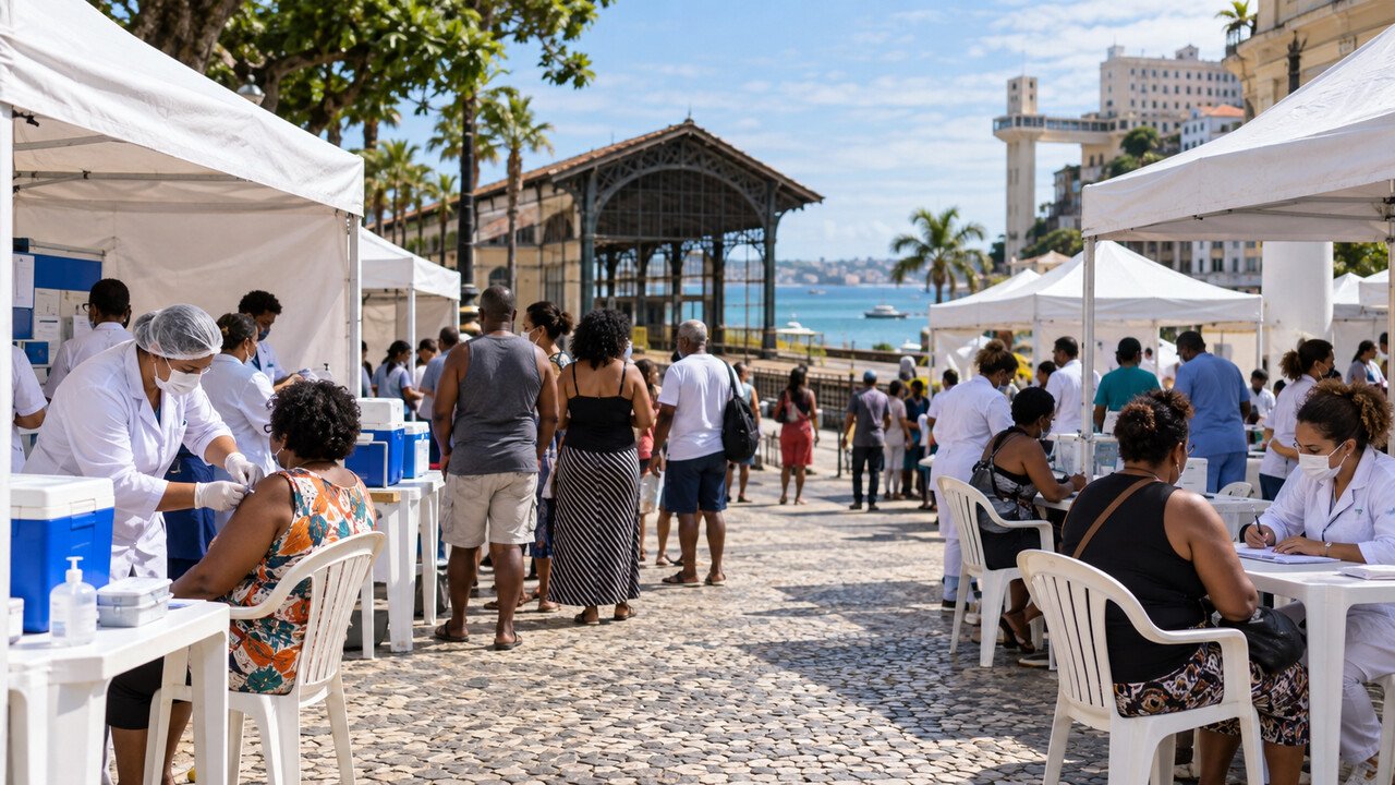 Feira de saúde oferece vacinação e consultas na Calçada