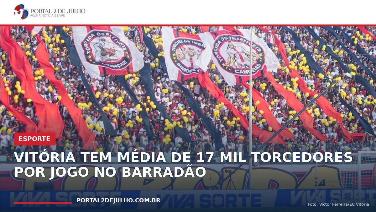 Torcida do Vitória nas arquibancadas do Barradão durante partida em Salvador