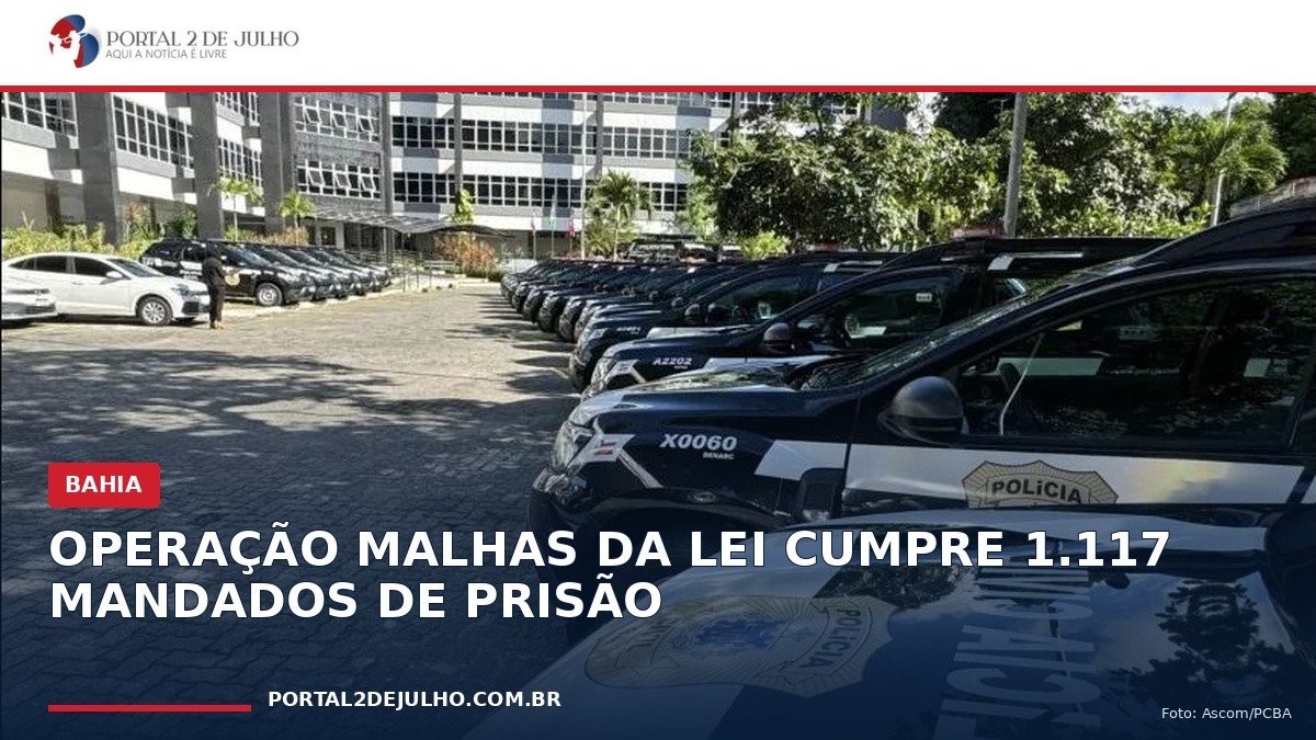 Viaturas da Polícia Civil da Bahia usadas na Operação Malhas da Lei