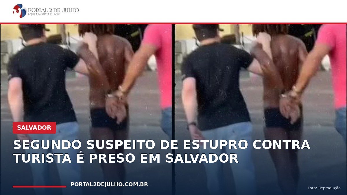 Policiais civis conduzem suspeito de estupro contra turista em Salvador