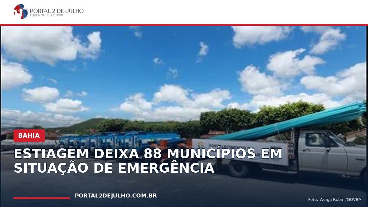 Caminhões-pipa usados no abastecimento de municípios atingidos pela estiagem na Bahia
