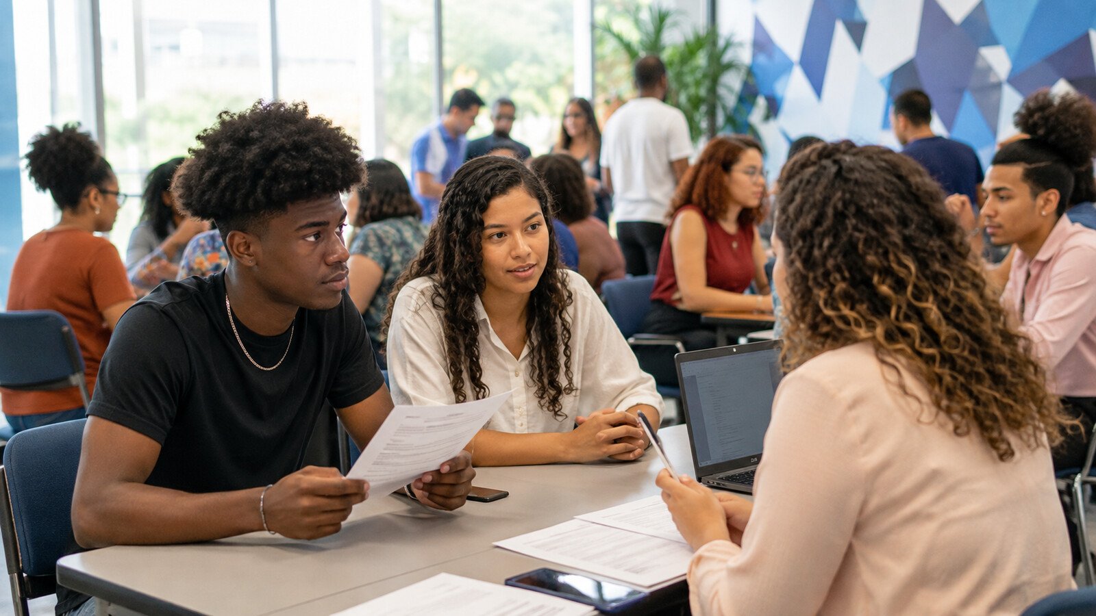 Estudantes participam de processo seletivo para vagas de estágio do IEL na Bahia