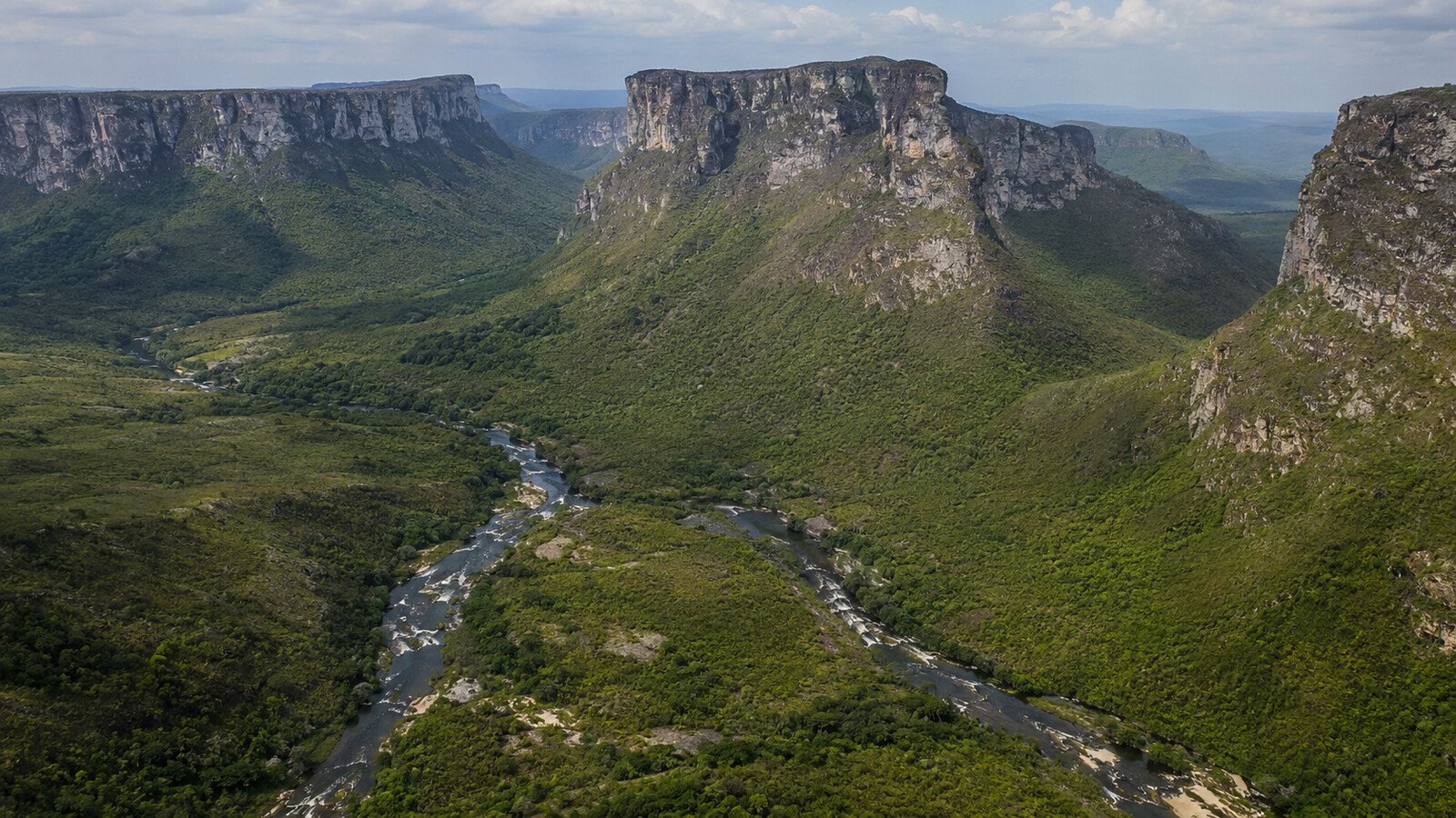 Paisagem preservada da Serra da Chapadinha, na Chapada Diamantina