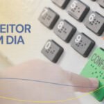 Arte oficial Eleitor em Dia do TSE com urna eletrônica