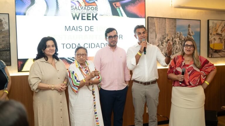 Salvador Restaurant Week 2026: 28ª edição tem mais de 140 restaurantes e menus a partir de R$ 59,90<span style='display:block;font-size:0.55em;font-weight:400;line-height:1.35;color:#555;margin-top:10px'>Festival gastronômico, que tem como tema "Brasil de Norte a Sul", segue até 1º de novembro.</span>