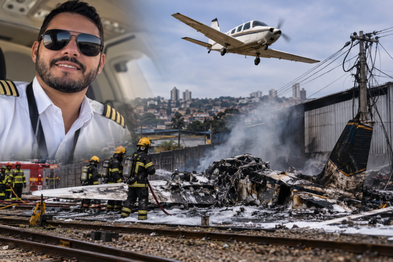 Piloto baiano morre em queda de avião em Belo Horizonte; Daniel Salomão tinha 31 anos<span style='display:block;font-size:0.55em;font-weight:400;line-height:1.35;color:#555;margin-top:10px'>Monomotor decolou do aeroporto da Pampulha e caiu em área de trilhos do metrô; causas serão investigadas.</span>
