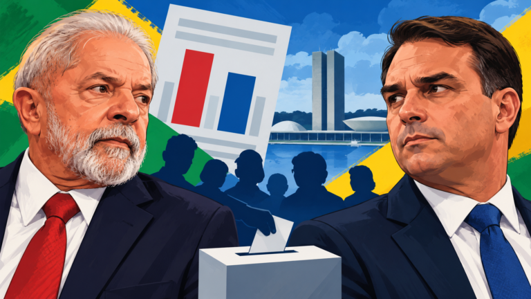Pesquisa Quaest e Datafolha: novas rodadas do segundo turno entre Lula e Flávio saem entre quarta e quinta<span style='display:block;font-size:0.55em;font-weight:400;line-height:1.35;color:#555;margin-top:10px'>Levantamentos anteriores apontam empate técnico; últimas pesquisas dos dois institutos serão divulgadas no sábado (24), véspera da votação</span>