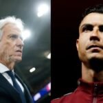 Fotografias de arquivo de Jorge Jesus e Cristiano Ronaldo lado a lado