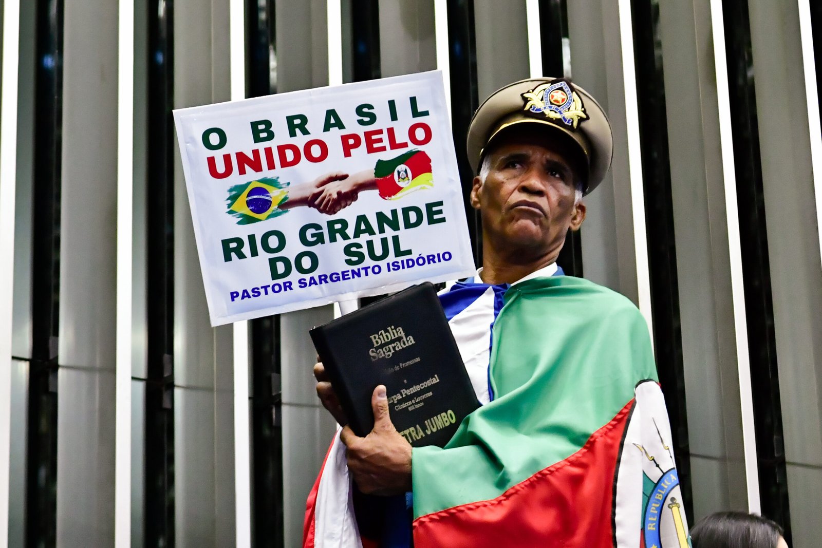 Sargento Isidório no Senado em fotografia de arquivo de maio de 2024