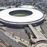 Vista aérea do Estádio do Maracanã, no Rio de Janeiro